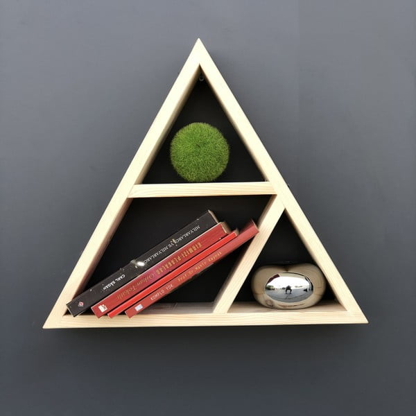 Mensola da parete in legno Triangolo semplice - Evila Originals-image-3