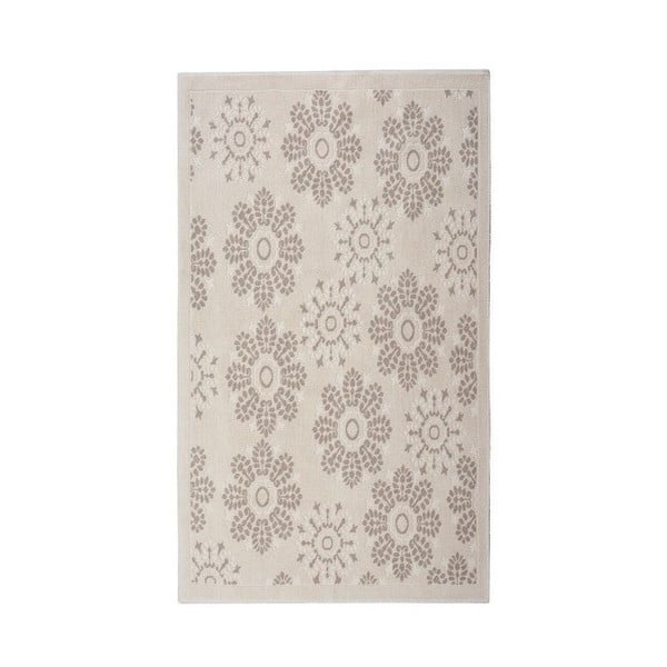 Tappeto in cotone crema Randa, 60 x 90 cm - Floorist