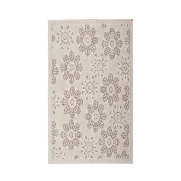 Tappeto in cotone crema Randa, 60 x 90 cm - Floorist