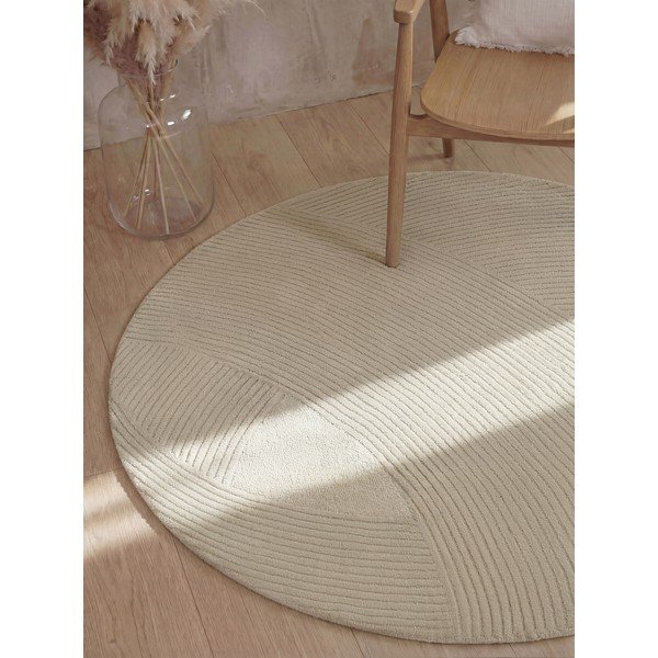 Tappeto rotondo color crema in lana ø 160 cm Kensington Victoria – Ted Baker-image-2