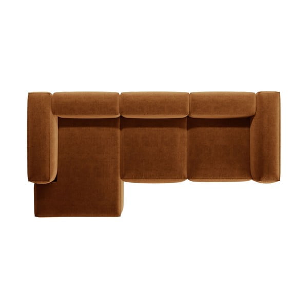 Divano angolare color mattone (con penisola a sinistra/con chaise lounge) Bergamo – Cosmopolitan Design-image-3