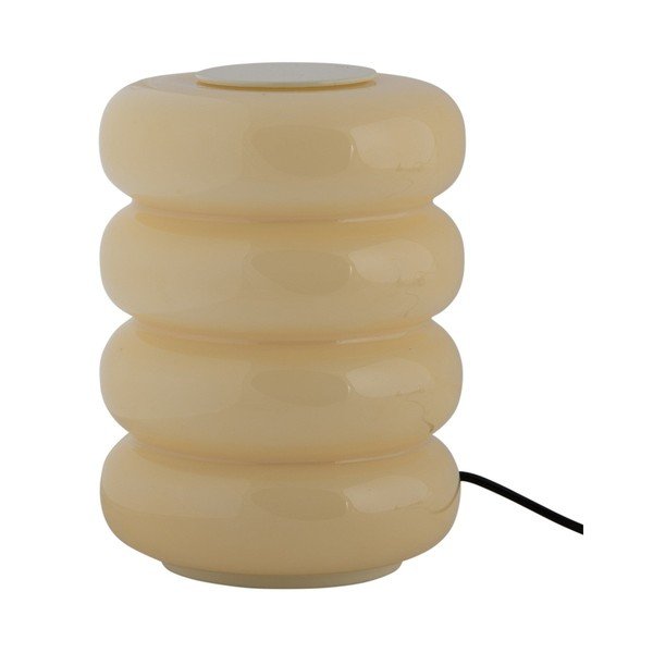 Lampada da tavolo LED giallo chiaro in vetro (altezza totale 16,5 cm) Aro – Leitmotiv