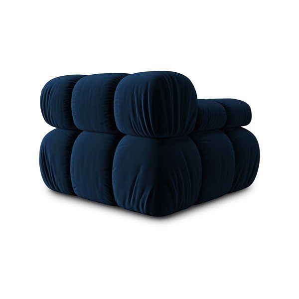 Modulo divano in velluto blu (angolo sinistro) Bellis - Micadoni Home-image-4