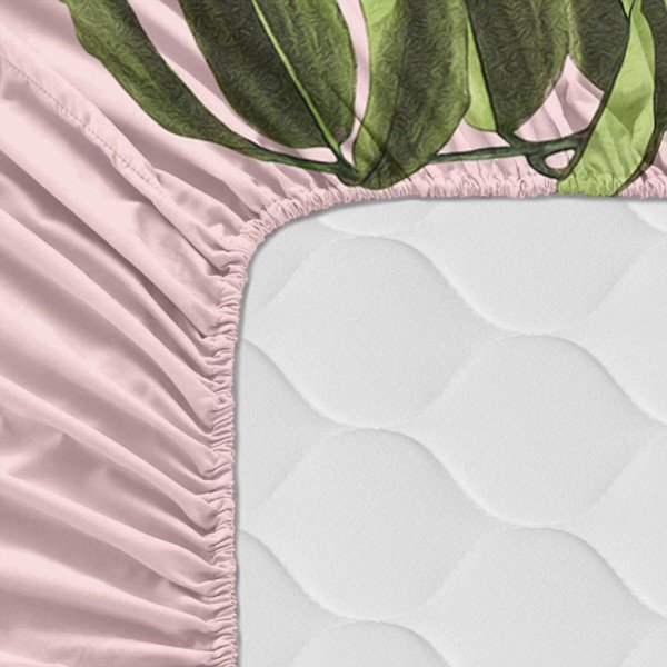 Lenzuolo di cotone Basic , 90 x 200 cm Blooming - Happy Friday-image-1