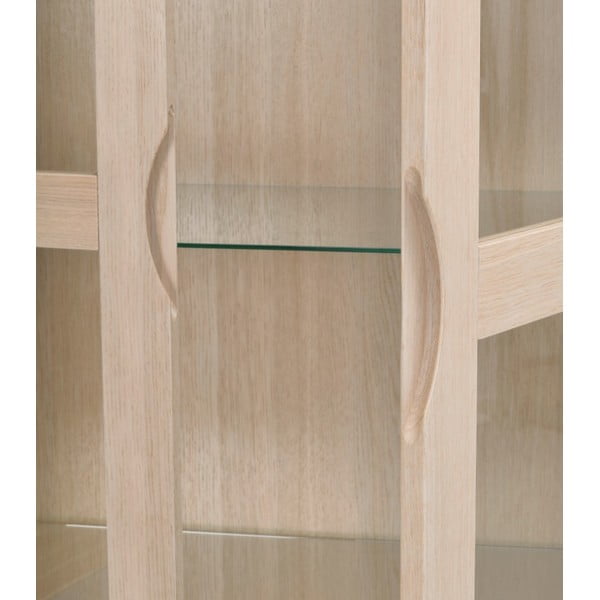 Vetrina in legno di quercia di colore naturale 82x185 cm Filippa - Rowico-image-1