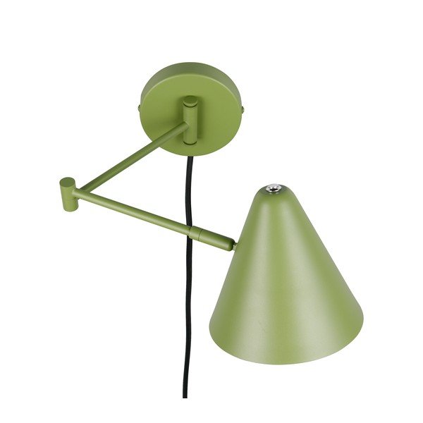 Lampada da parete verde con alimentazione a corrente con struttura flessibile ø 15 cm Cosima – Trio-image-4