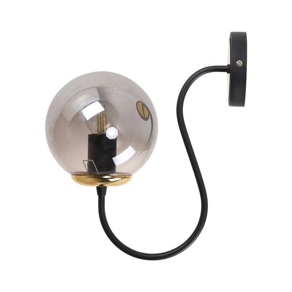 Lampada da parete nera/grigia ø 15 cm Oslo – Squid Lighting