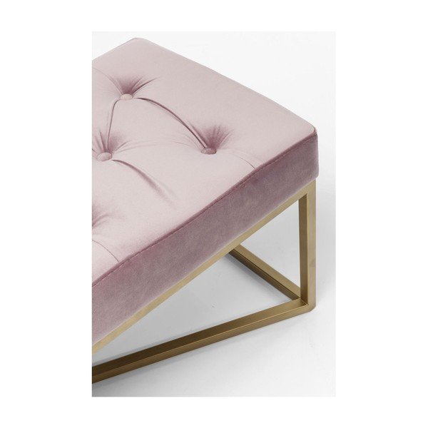 Panchina in velluto rosa chiaro Crossover - Kare Design-image-3