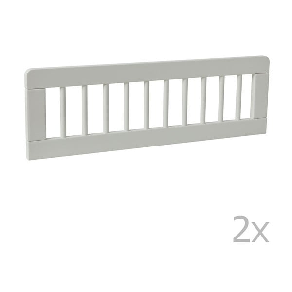 Set di 2 barriere per lettino bianche, 200 x 90 cm Basic - Pinio-image-1