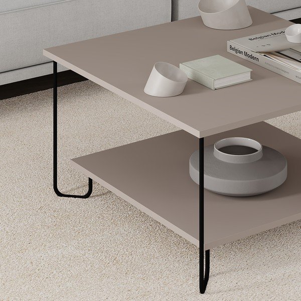 Tavolino grigio 80x80 cm Tonka - Marckeric-image-2