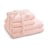 Set di asciugamani per viso e corpo tipo terry rosa chiaro in cotone 4 pz Amari – Restilo