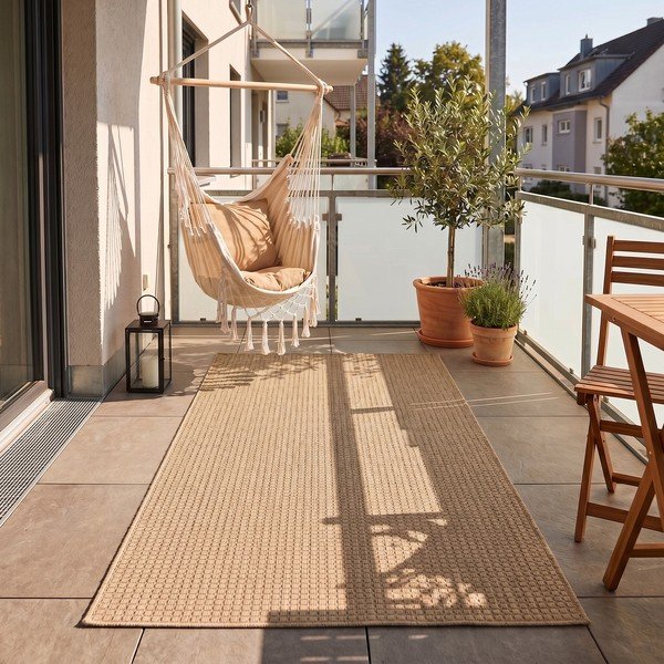 Tappeto da interno/esterno beige 80x150 cm Mira 1450 – Ayyildiz Carpets-image-1