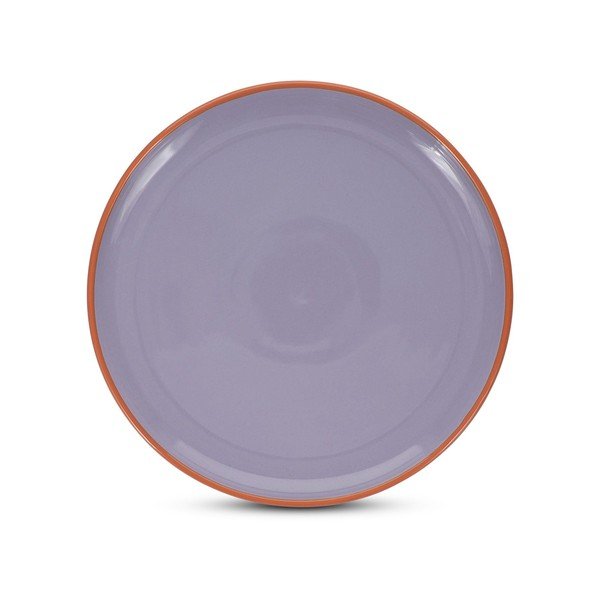 Piatto arancione/viola in gres ø 26 cm Duo – ONA
