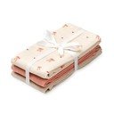 Pannolini rosa/beige in mussola 3 pz 70x70 cm Bows – Cam Cam Copenhagen