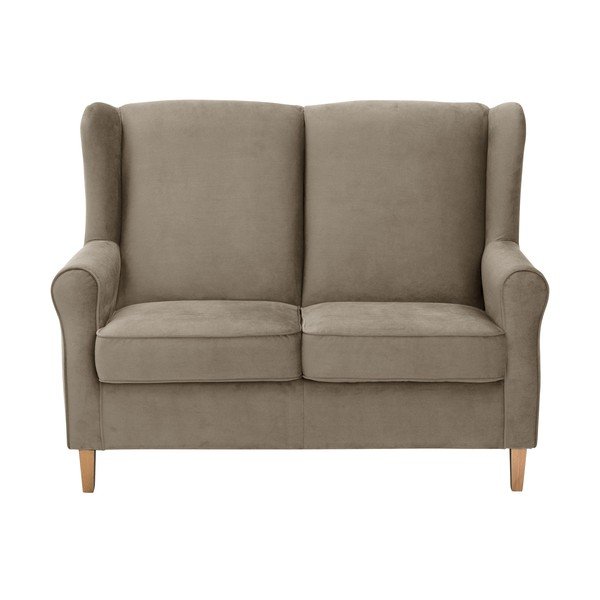 Divano in velluto marrone , 139 cm Lorris - Max Winzer