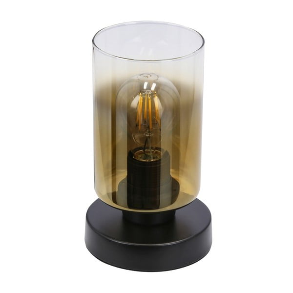 Lampada da tavolo nera con paralume in vetro (altezza 20 cm) Aspra - Candellux Lighting-image-4