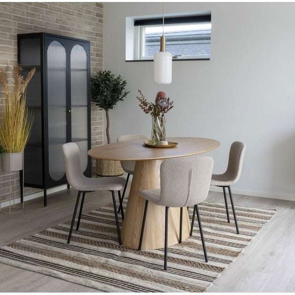 Tavolo da pranzo con piano in frassino 90x160 cm Bolton - House Nordic-image-1