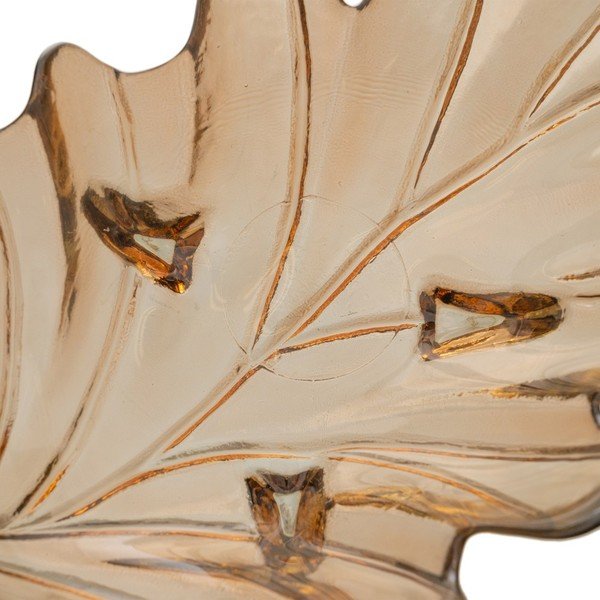 Vassoio decorativo in vetro 19,5x35 cm Leaf - Ixia-image-4