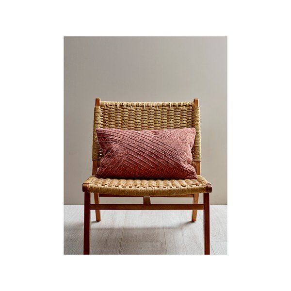 Cuscino in cotone rosso e rosa Amanda, 40 x 60 cm Diagonal - Södahl-image-1