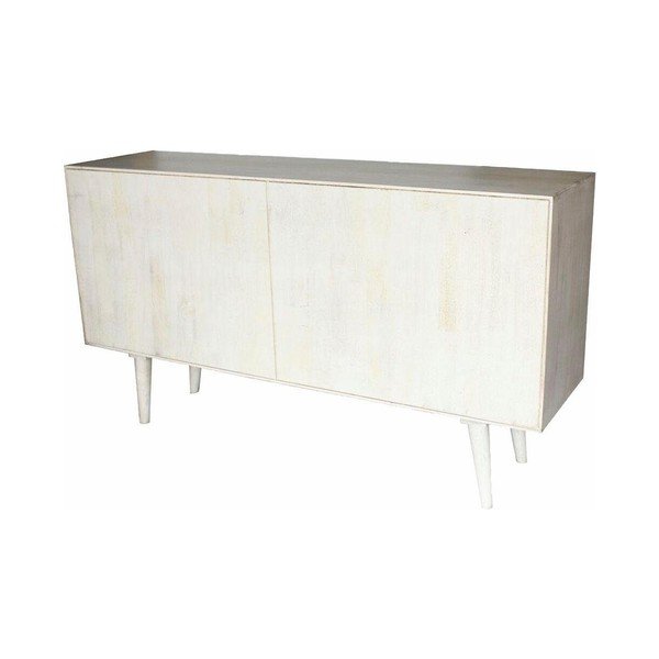 Cassettiera in legno di mango bianco Ruskin - Støraa-image-1