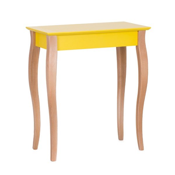 Tavolino Console giallo, lunghezza 65 cm - Ragaba