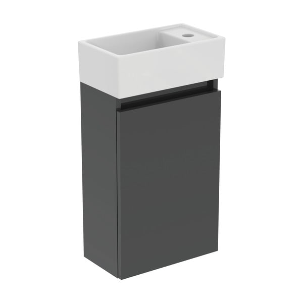 Mobile a sospensione grigio per sottolavabo 35x55 cm Eurovit+ - Ideal Standard-image-2