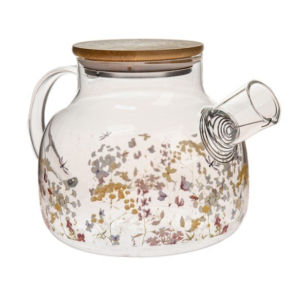 Teiera in vetro 1 l Flowers – Dakls