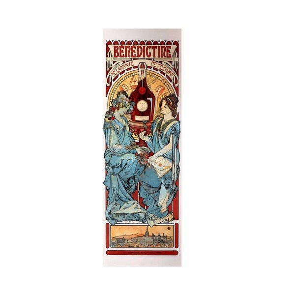 Obraz Benedictine od Alfonse Muchy, 30x90 cm