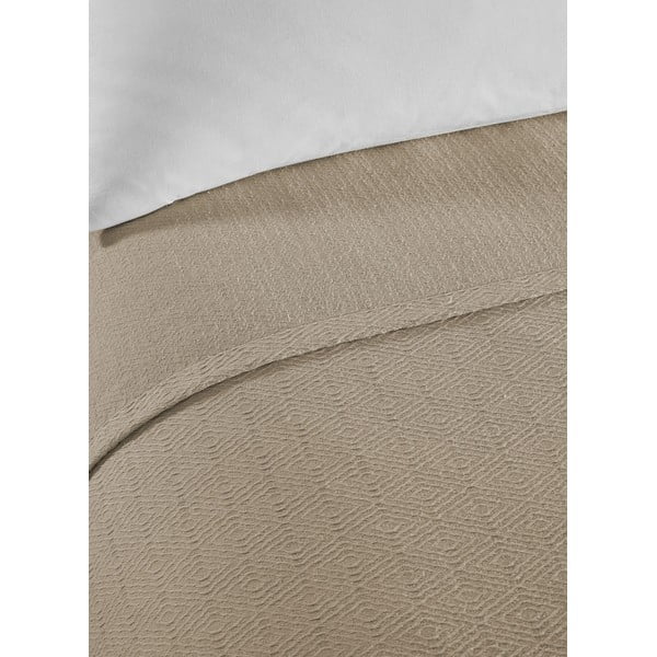 Copriletto in cotone beige per letto matrimoniale 200x230 cm Serenity - Mijolnir-image-2