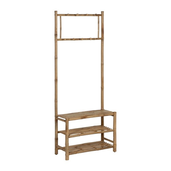 Set di mobili da ingresso di colore naturale in bambù 70x175x32 cm Manali – Ixia