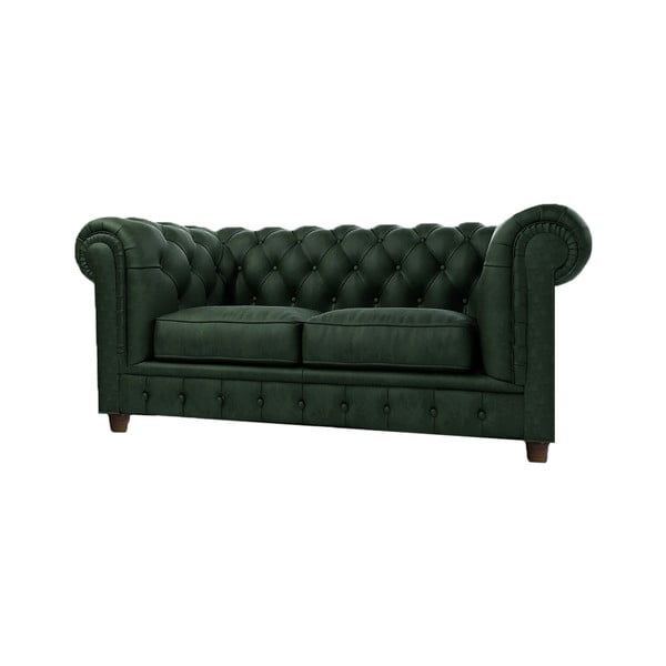 Divano in velluto verde scuro 178 cm Cambridge - Ropez