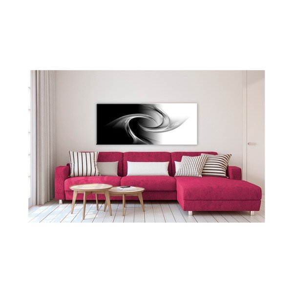 Glasspik Astrazione B&N, 50 x 125 cm Abstrakcja - Styler-image-1