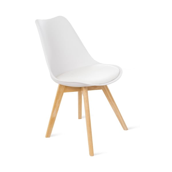 Set di 2 sedie bianche con gambe in faggio Retro - Bonami Essentials-image-1