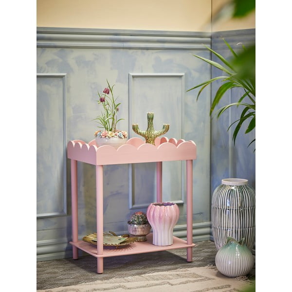 Tavolo consolle rosa in pino massiccio 40x60 cm Isola – Bloomingville-image-1