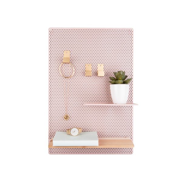 Bacheca in metallo rosa pallido , 34,5 x 52,5 cm Perky - PT LIVING-image-2