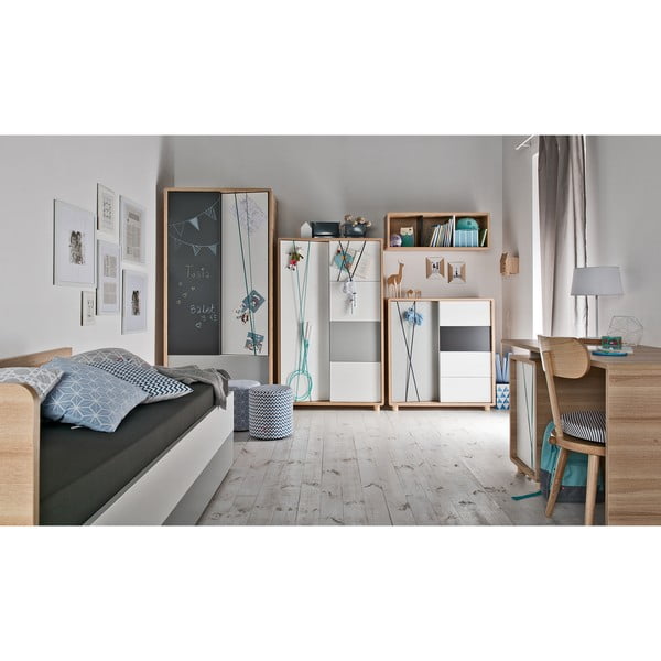 Scrivania con porta bianca Evolve - Vox-image-1
