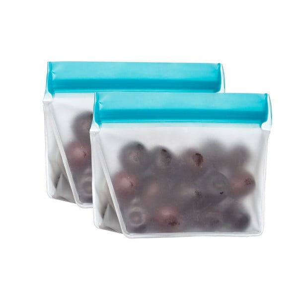 Set di 2 sacchetti per snack Essential blu, 230 ml - (re)zip