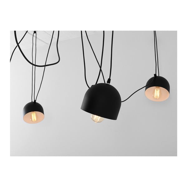 Lampada a sospensione nera per 6 lampadine Popo - CustomForm-image-3