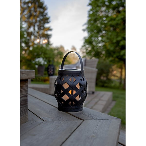 Lanterna nera Lanterna, altezza 16 cm Flame - Star Trading-image-2