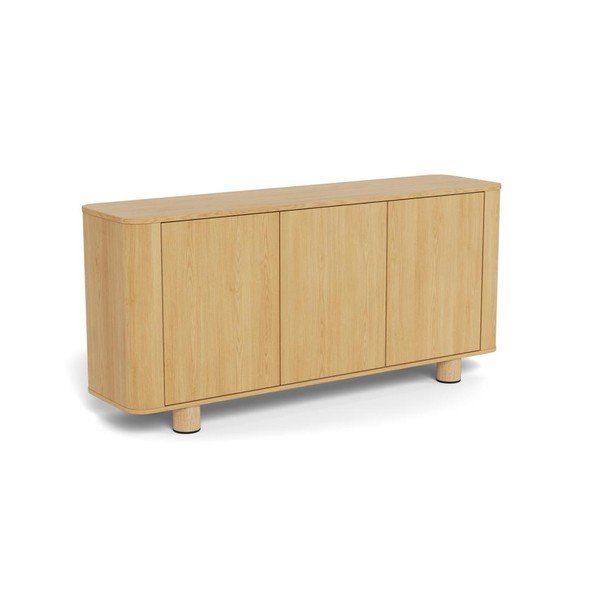 Credenza di colore naturale con effetto rovere 160x75x40 cm Atmore – Actona