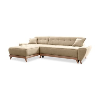 Divano letto angolare beige (variabile) Dazzling Daisy - Miuform