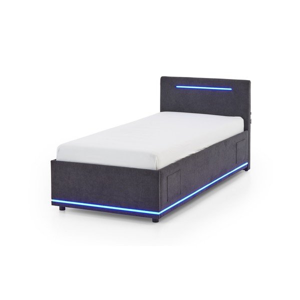 Letto da bambini grigio scuro imbottito rete non inclusa 90x200 cm Circle – Meise Möbel