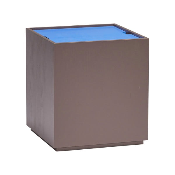 Cassapanca in frassino blu e grigio scuro 40x45 cm Vault - Hübsch-image-2