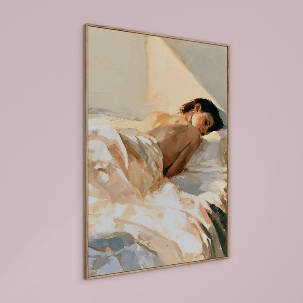 Dipinto stampato con cornice inclusa/dipinto su tela 70x100 cm Dreamy Rays – Styler-image-2