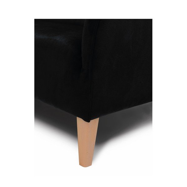 Divano nero Medina, 148 cm - Max Winzer-image-3