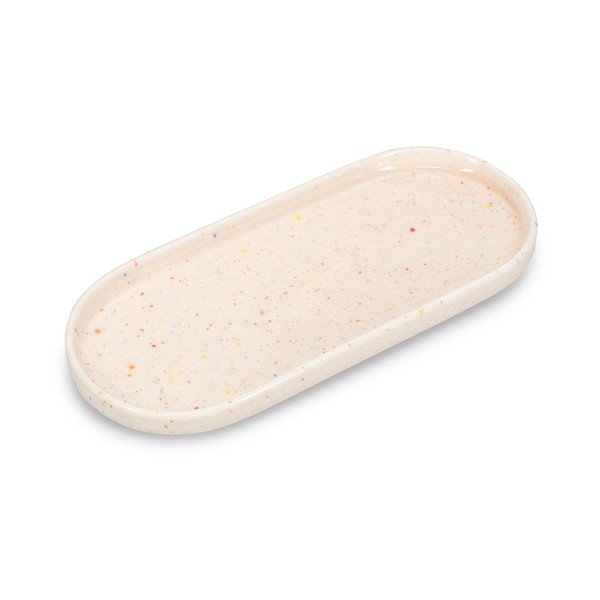 Piatto da portata beige in porcellana Fika – ONA