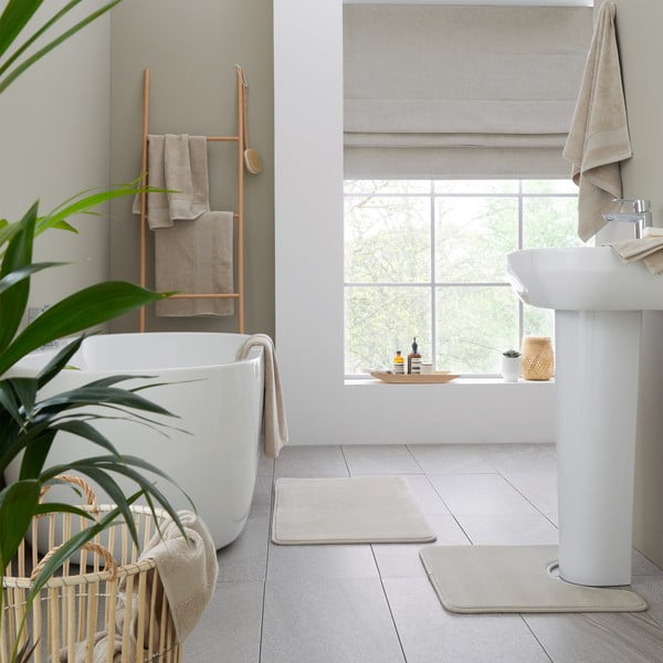 Asciugamano beige in spugna di cotone 50x85 cm Anti-Bacterial - Catherine Lansfield-image-4