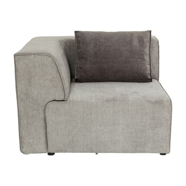 Parte grigia del divano componibile Infinity, angolo sinistro - Kare Design
