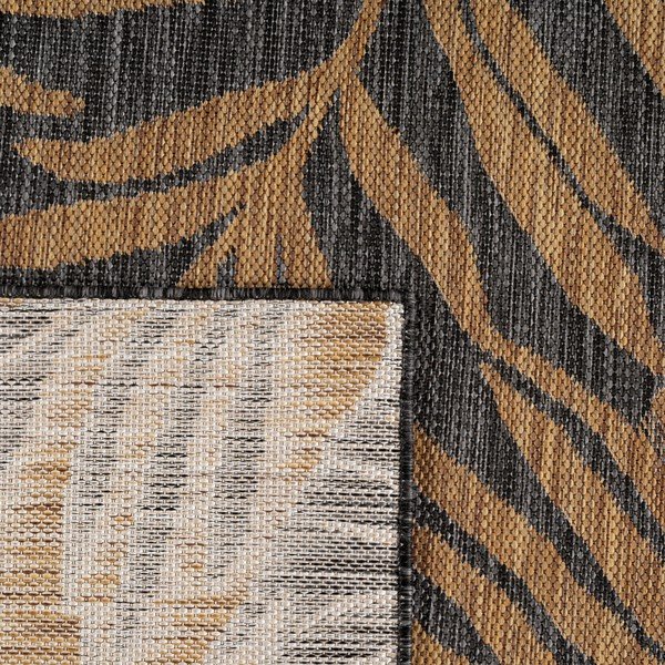 Tappeto da interno/esterno nero/marrone 80x150 cm Mira 1451 – Ayyildiz Carpets-image-4