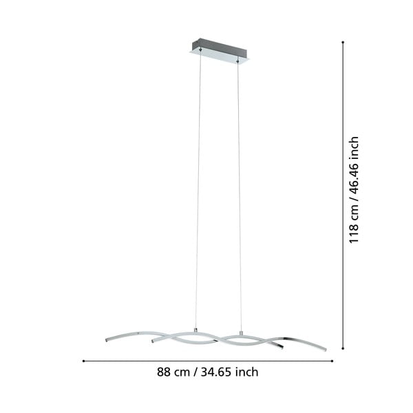 Lampadario LED argentato LASANA 2 – EGLO-image-3